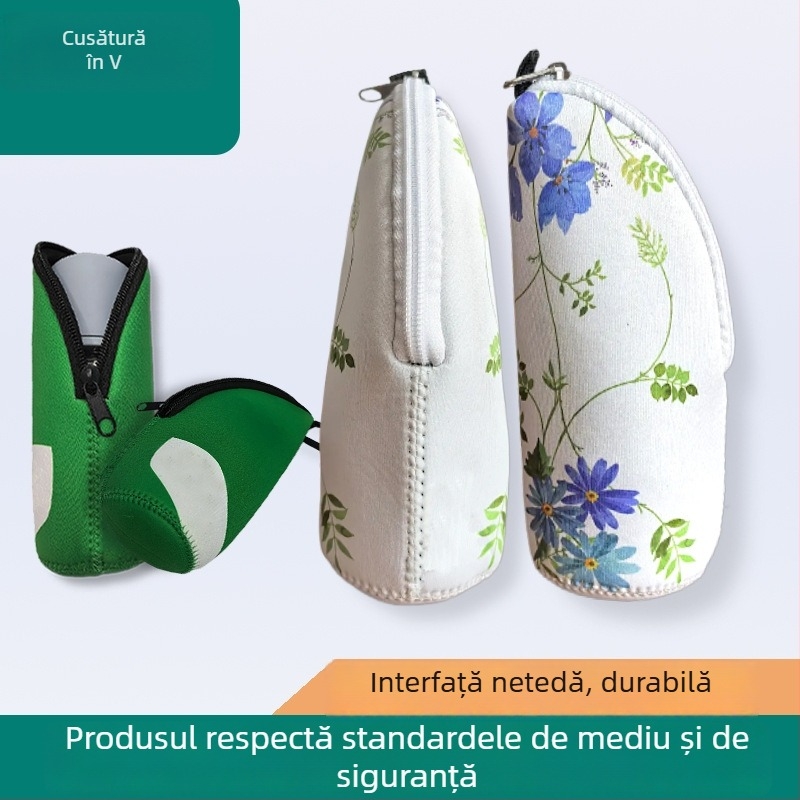 Etui impermeabil pentru creioane, bază rotundă, organizator de depozitare multifuncțional, cu motiv desen animat