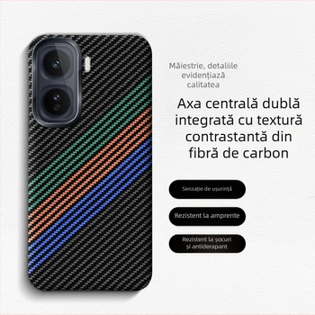 Husă pentru iQOO Neo11, fibră de carbon, protecție completă anti-cădere, stil minimalist INS