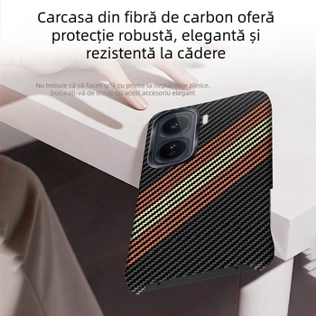 Husă pentru iQOO Neo11, fibră de carbon, protecție completă anti-cădere, stil minimalist INS