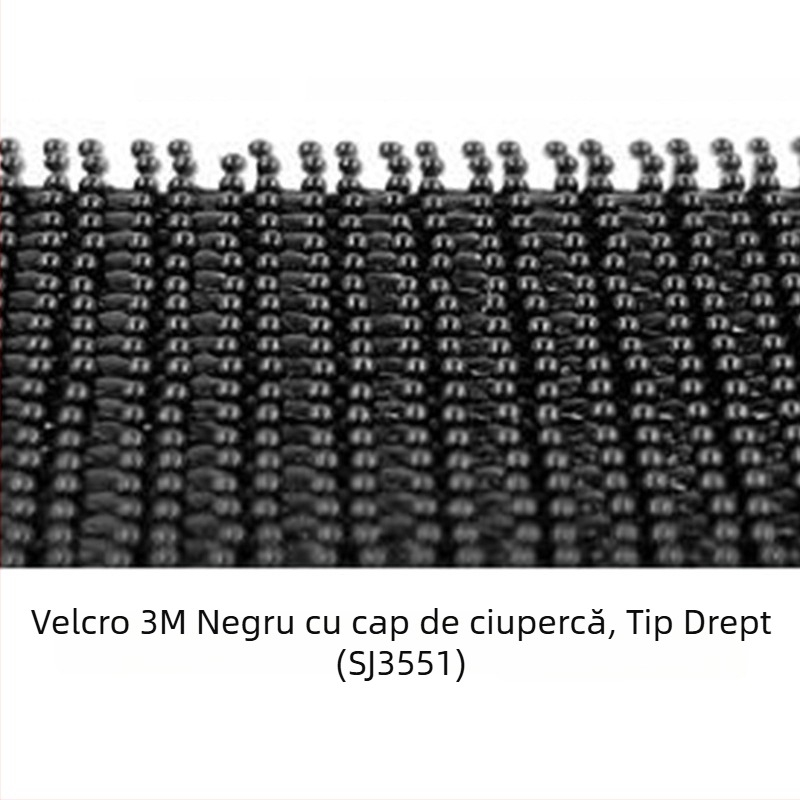 Fermoar Velcro cu cap de ciupercă, SJ3551 drept, SJ3550 ondulat, amestec poliester/nylon, Liyao