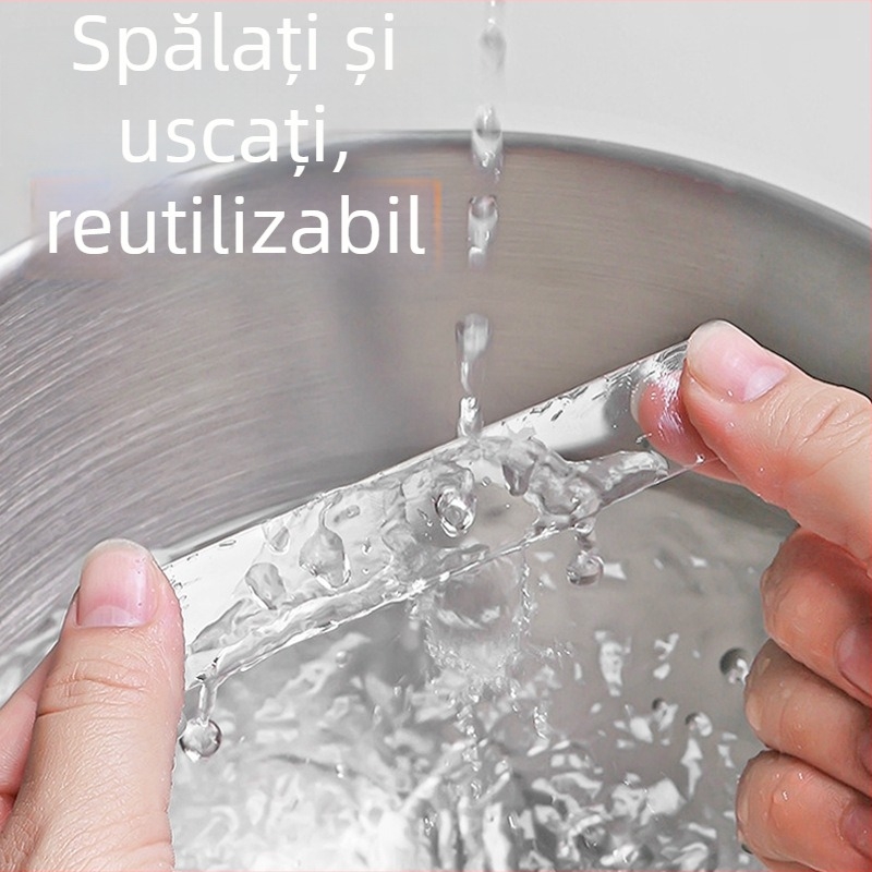 Bandă adezivă dublu-față transparentă, vâscozitate mare, fără reziduuri, adeziv nano acrilic, lățime 2 cm sau 3 cm, lungime 1–5 m