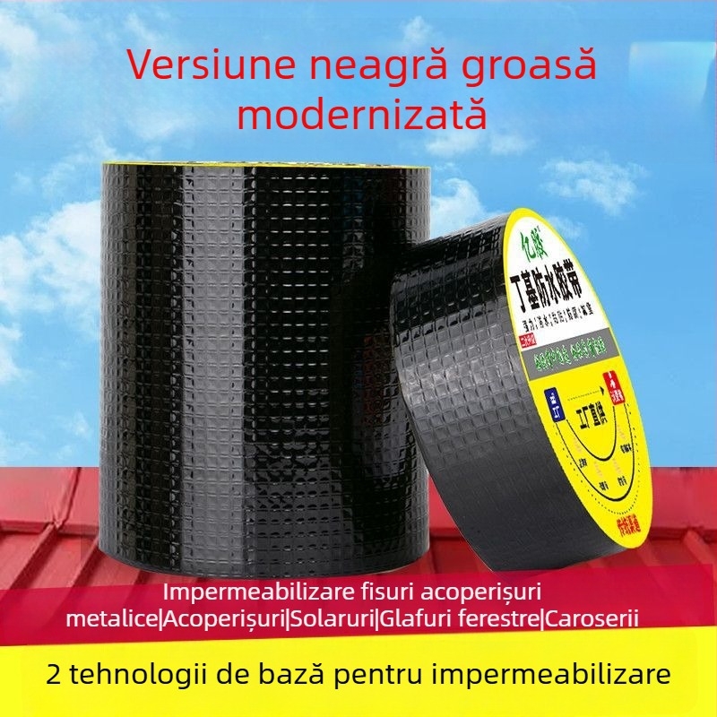 Bandă autoadezivă din butil pentru țigle metalice de acoperiș - etanșare fisuri