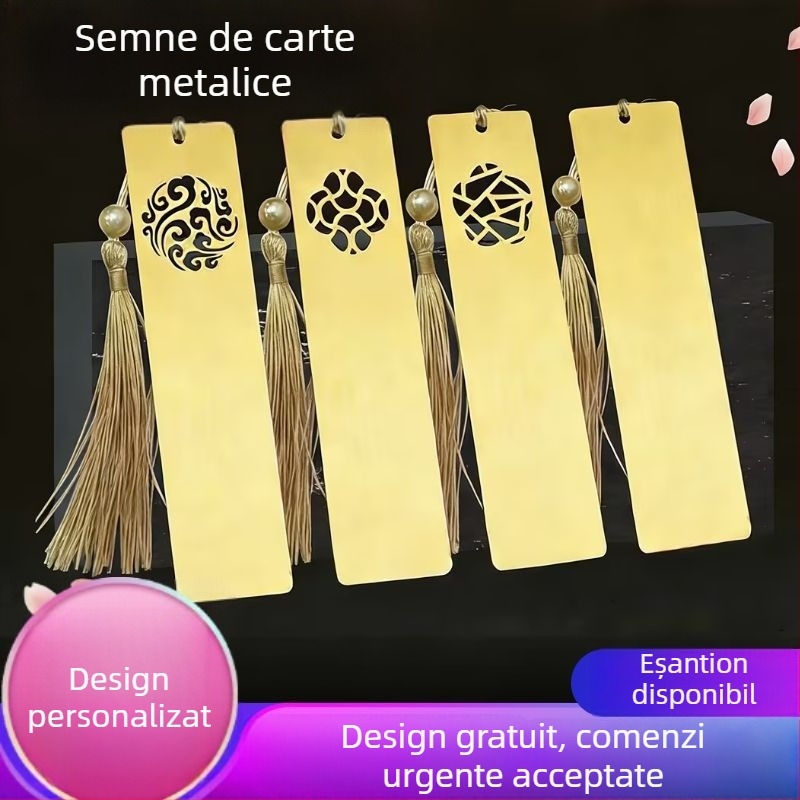 Semn de carte din alamă decupat, în stil chinezesc imperial, design creativ, cadou pentru activități studențești, suvenir pentru aniversarea școlii și revenire la școală