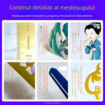 Semn de carte metalic personalizat, cu design inspirat de China și stil antic – cadou de absolvire