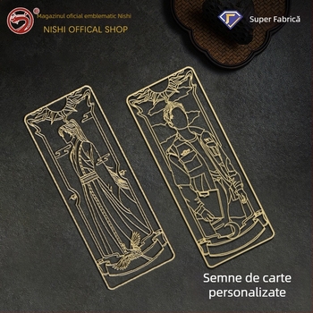 Semn de carte metalic decupat, personalizat, inspirat de atracții, cadou cultural în stilul Orașului Interzis