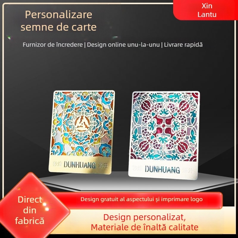 Semn de carte metalic personalizat, design decupat din alamă și fier, posibilitate de logo, suvenir pentru obiective turistice