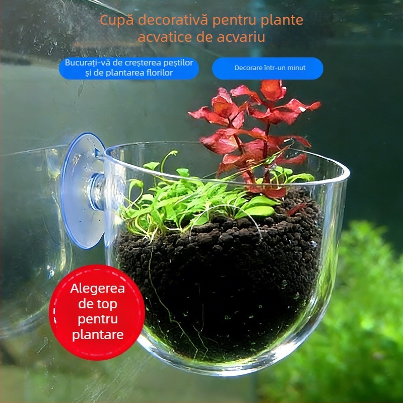 Cupa pentru aquascaping pentru acvariu de birou