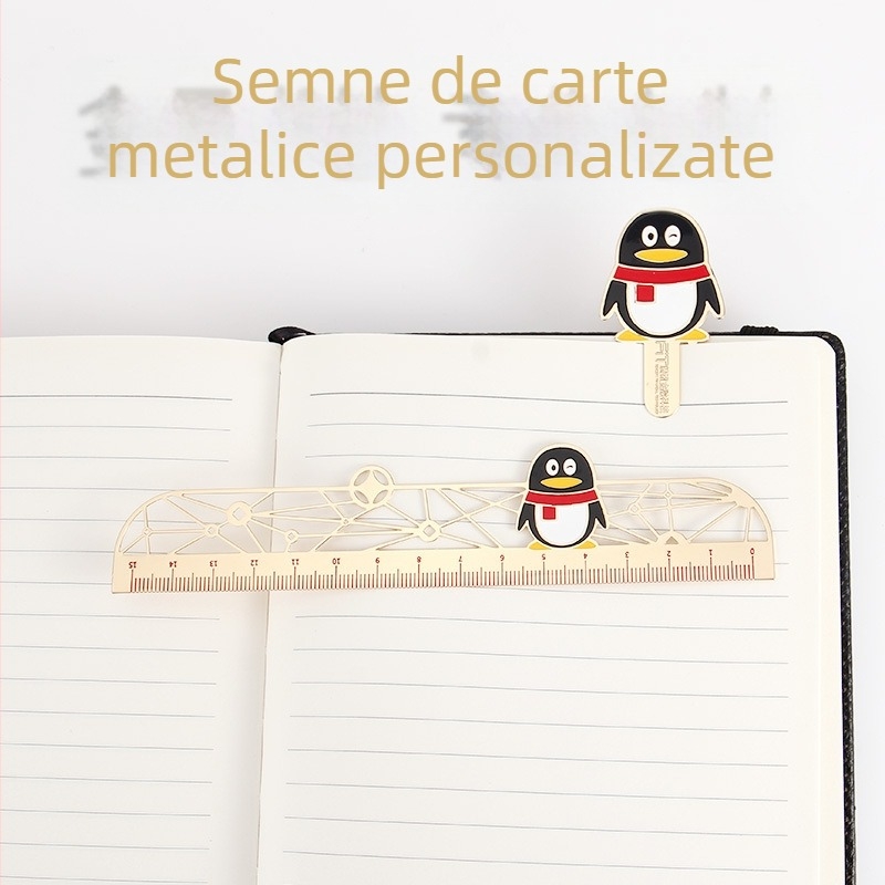 Semn de carte din alamă, decupat, cu logo personalizat, design în stil chinezesc