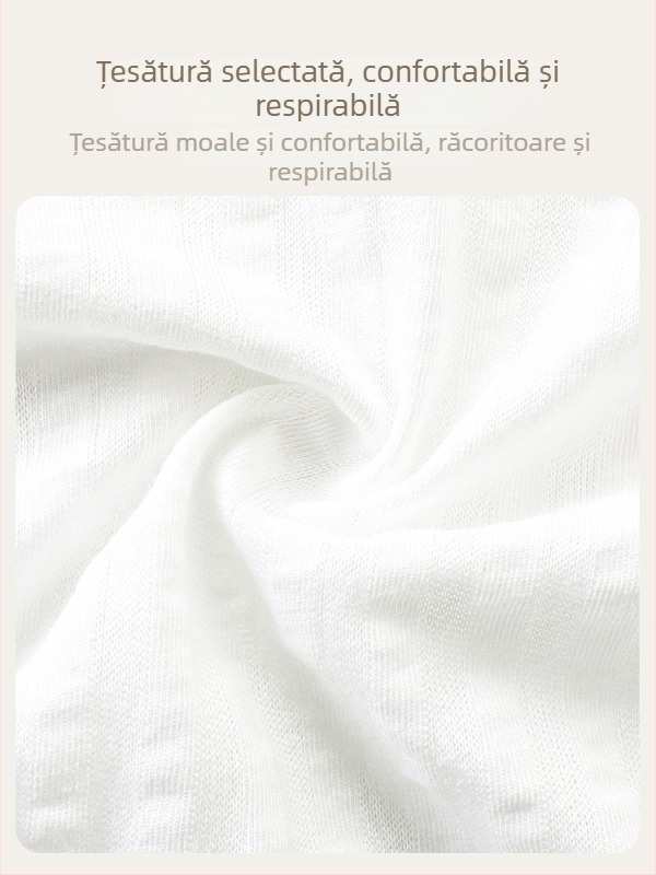 Set de pijamale din bumbac, vară, pentru bebeluși și copii mici