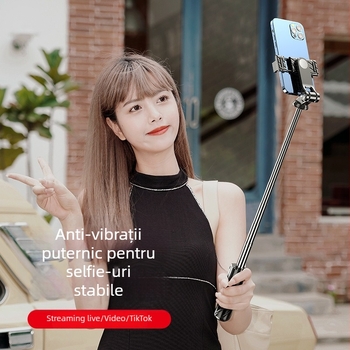 Mini selfie Bluetooth cu trepied — universal pentru telefon, pentru fotografii și videoclipuri, include telecomandă