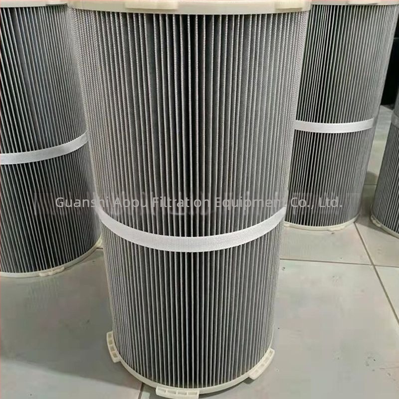 Cartuș de filtrare praf industrial antistat 3250, priză rapidă cu 6 urechi, acoperire antistat, filtru cu pori fini