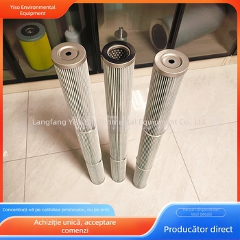 Element hidraulic din oțel inoxidabil pentru eliminarea prafului electrostatic industrial — cartuș de filtru pentru sistemul de ungere al utilajelor