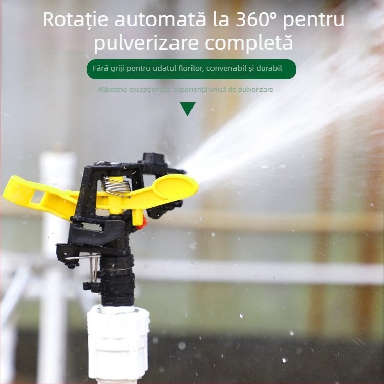 Duza de pulverizare rotativă din plastic, reglabilă, pentru irigare automată a grădinii și gazonului