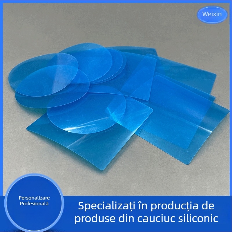 Film protector PE albastru, transparent, anti-static pentru dispozitive electronice și hardware, protecție împotriva prafului, film protector din silicon