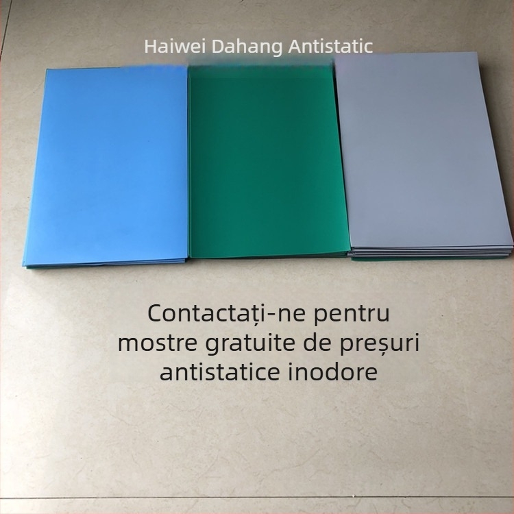 Covoraș ESD din cauciuc verde, antistat, anti-alunecare, fără miros, durabil, rezistent la temperaturi înalte