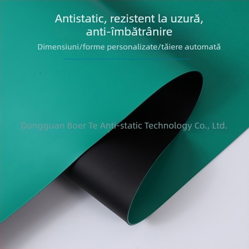Covoraș anti-static pentru masă de lucru, pentru reparații ale telefoanelor mobile, cu suprafață din cauciuc verde