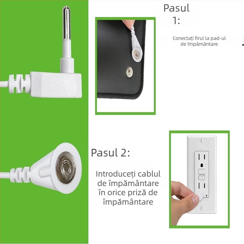 Covoraș anti-static din PU pentru birou, cu conexiune de împământare pentru echipamente medicale