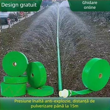Furtun de irigații cu microaspersor, împletit din polimer, rezistent la presiune înaltă, pentru grădină