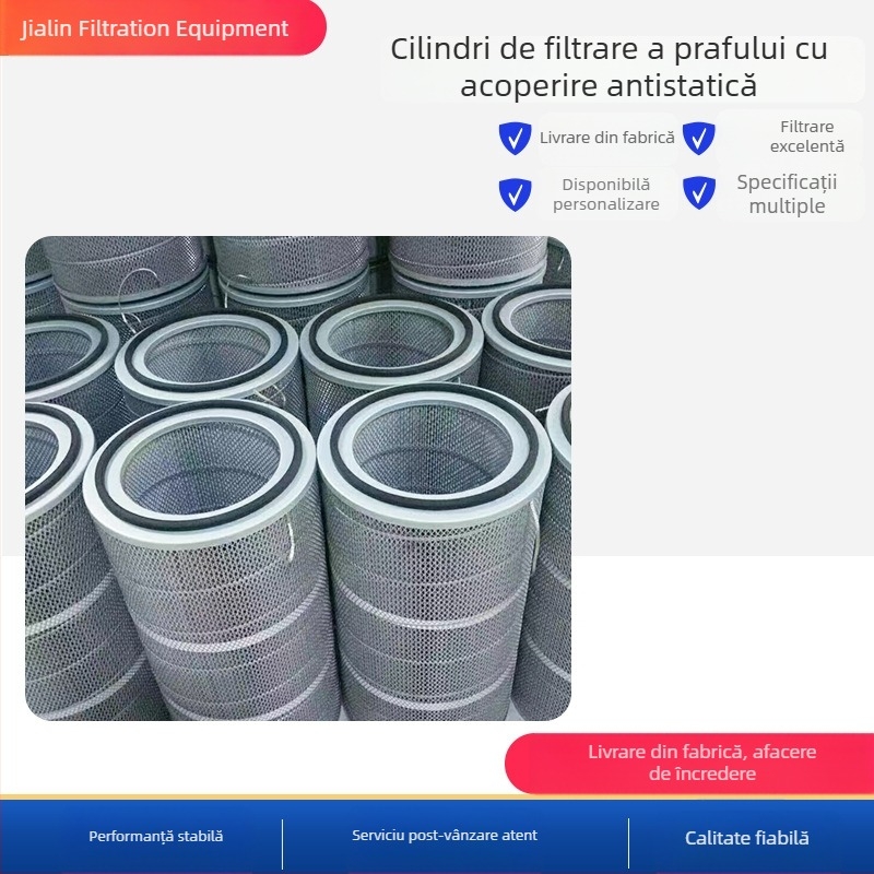 Cartuș de filtrare pentru praf cu acoperire anti-statică, 325×1000, element cilindric de filtru hidraulic