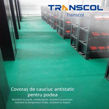 Padă de cauciuc antistatică 5 mm, rezistentă la abraziune, pentru masă și podea, antiderapant