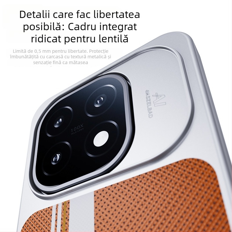 Carcasă TPU pentru iQOO 15, design floral color-block cu buline, relief magnetic și textură asemănătoare pielii, senzație de atingere naturală; anti-derapare, antibacterian, rezistentă la uzură și la căderi.