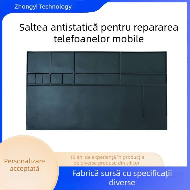 Covor de lucru antistat pentru bancul de reparații electronice, rezistent la temperaturi, fără miros, model Te-508