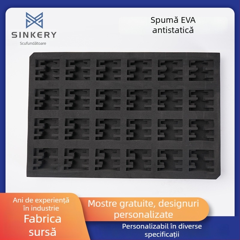 Spumă EVA antistatice pentru tavă