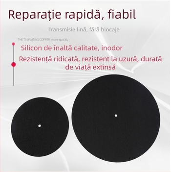 Covoraș anti-static pentru pick-up vinil, 295 mm, din silicon
