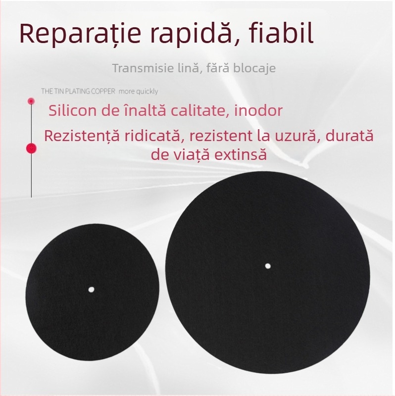 Covoraș anti-static pentru pick-up vinil, 295 mm, din silicon