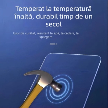 Pad de mouse din sticlă temperată pentru gaming, suprafață netedă, anti-static