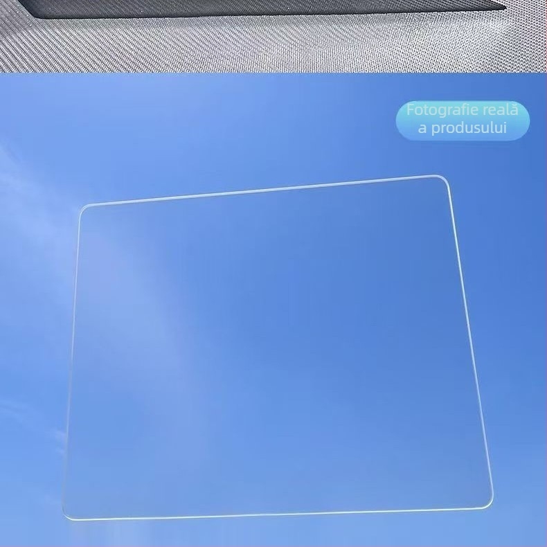 Pad de mouse din sticlă temperată pentru gaming, suprafață netedă, anti-static