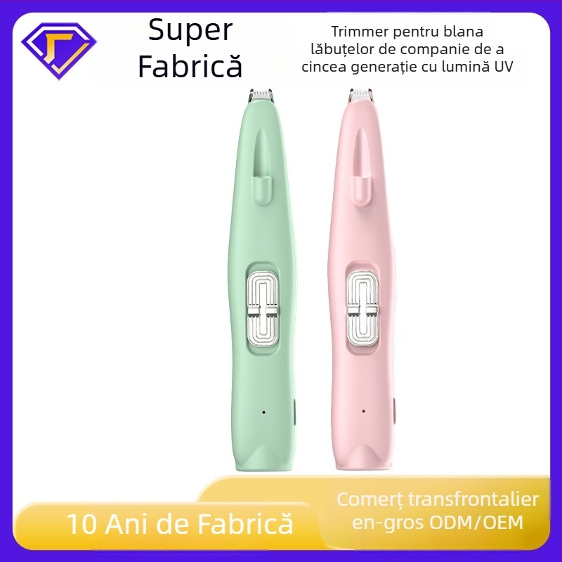 Tuns pentru labele pisicilor și a câinilor, reîncărcabil, cu LED – mic clipper electric pentru animale de companie
