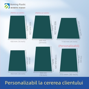 Pad lipicios pentru praf, verde, de unică folosință, 18×24 cm; PE transparent, ruptibil, 45×60 cm