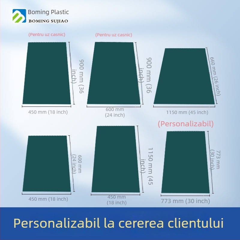 Pad lipicios pentru praf, verde, de unică folosință, 18×24 cm; PE transparent, ruptibil, 45×60 cm