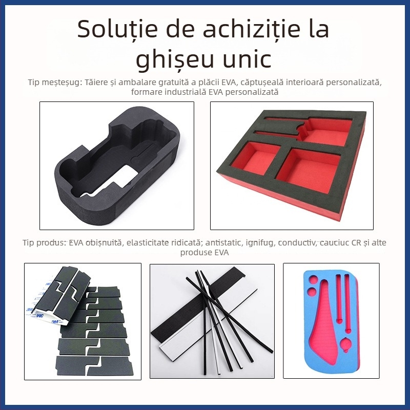 Spumă EVA de înaltă densitate pentru garnitura de placă, prelucrare personalizată, ignifugă și antistatice