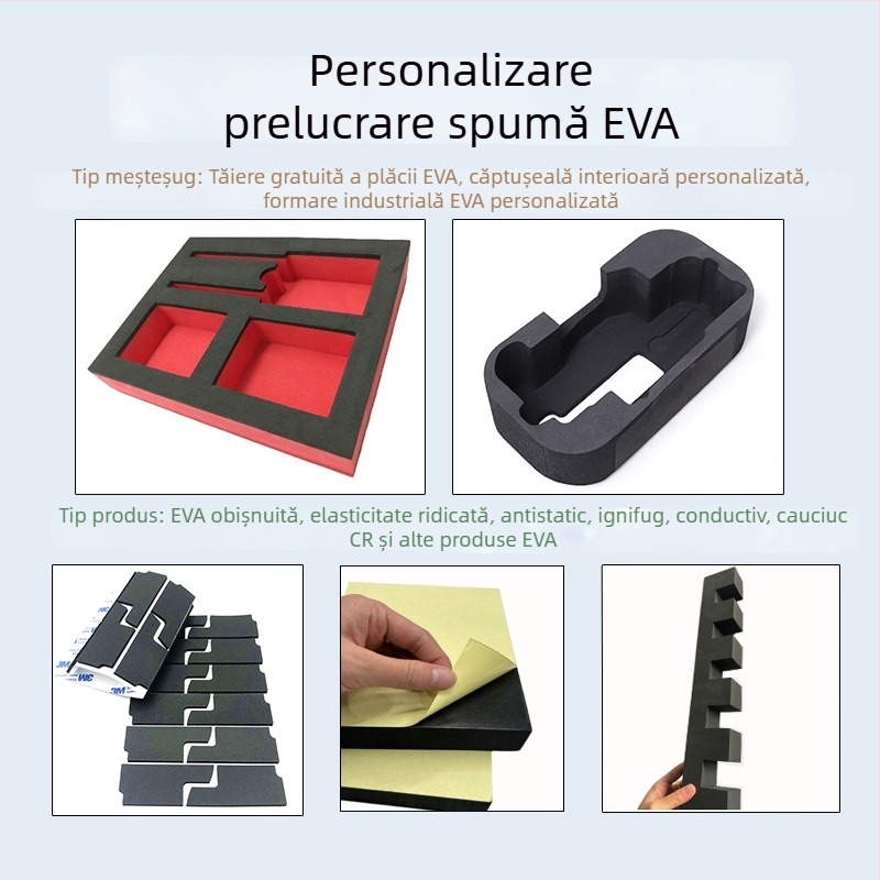 Spumă EVA de înaltă densitate pentru garnitura de placă, prelucrare personalizată, ignifugă și antistatice
