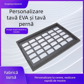 Tavă EVA antistatice personalizată, cu formă neobișnuită, insert gravat amortizant la șocuri și pernă de ambalare din spumă