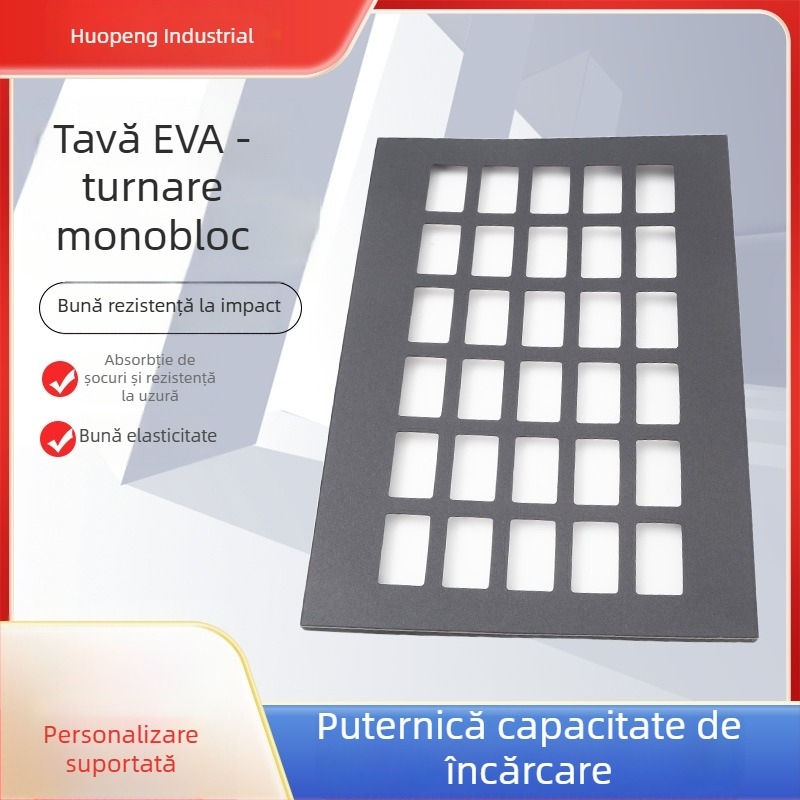Tavă EVA antistatice personalizată, cu formă neobișnuită, insert gravat amortizant la șocuri și pernă de ambalare din spumă
