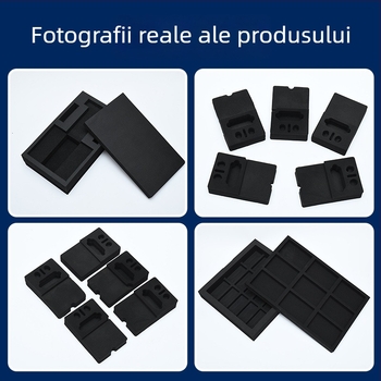 Înveliș intern EVA antistatice, personalizat pentru ambalarea echipamentelor de rețea, rezistent la foc, burete EVA cu densitate mare