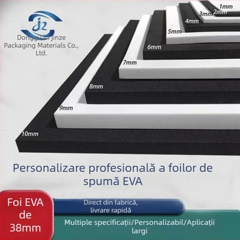 Negru și alb EVA spumă, foi și role EVA, antistatice, material EVA cu înaltă elasticitate, 38 grade