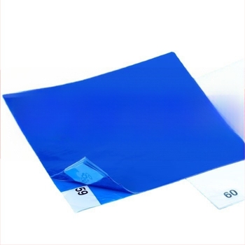 Covoraș lipicios absorbant praf pentru spații curate, electronice — model mediu, grosime 1.2 mm, material PE