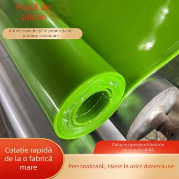 Foaie din cauciuc siliconic, grosimi și culori variate, placă izolatoare neagră pentru podea destinată industriei și spațiilor de distribuție electrică
