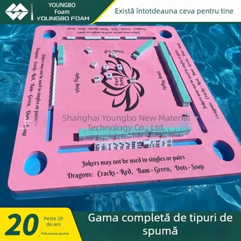 Masă plutitoare pentru mahjong pentru piscină, masă de joc 2 în 1 mahjong și poker pentru plajă și băi termale
