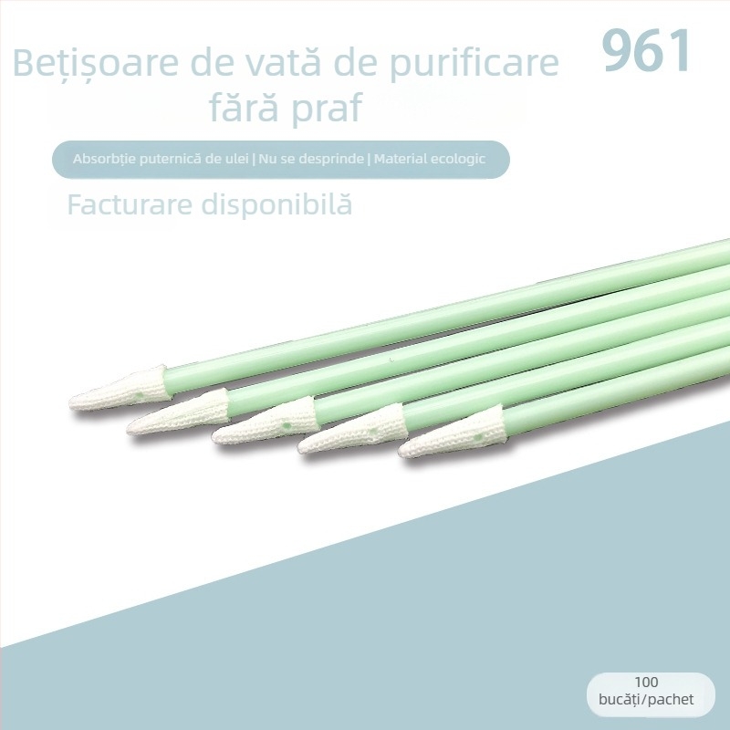 Bețișoare de bumbac fără praf, cap de burete, pentru curățare anti-statică a imprimantelor Inkjet și a celor de mari dimensiuni