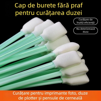 Tamponuri de curățare din bumbac fără praf pentru imprimante cu jet de cerneală, duze, pensule de cerneală, bețe de ștergere din burete și lentile laser