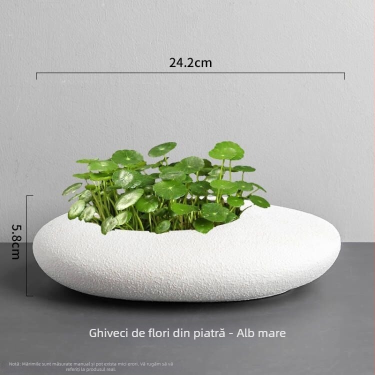 Ghiveci ceramic hidroponic în stil european, cu design unic de vază pentru pothos, money plant și lotus