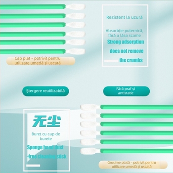 Nellope Bețișor de curățare a capului din material textil, fără praf, anti-static, pentru capete optice și cu laser, model 636
