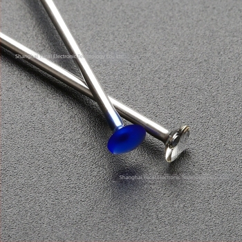 ESD bețișor de îndepărtare praf în formă de umbrelă, cu tijă din oțel inoxidabil, 150 mm × 5 mm, vârf de curățare cu adeziv, anti-static