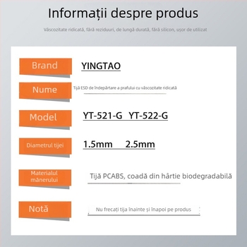 YT-522-G Bețișor adeziv ESD cu vâscozitate mare pentru curățarea prafului de pe COB module