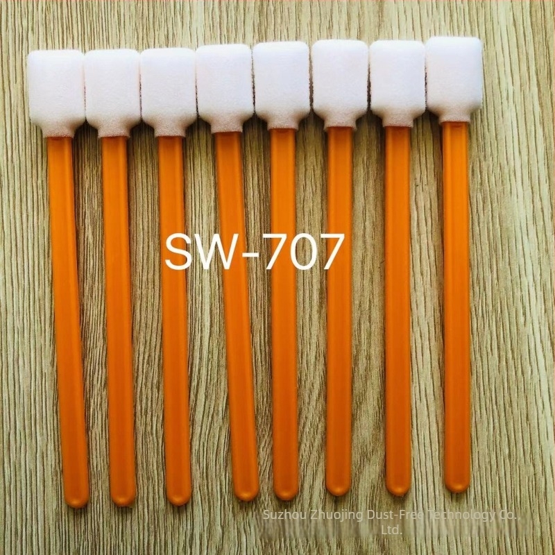 SW-707 Bețișor de bumbac fără praf, cu cap de burete și cap textil, curățare antistatice